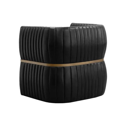 Tryor Leather Lounge Chair - LOOMLAN - SUNPAN - Club Chairs