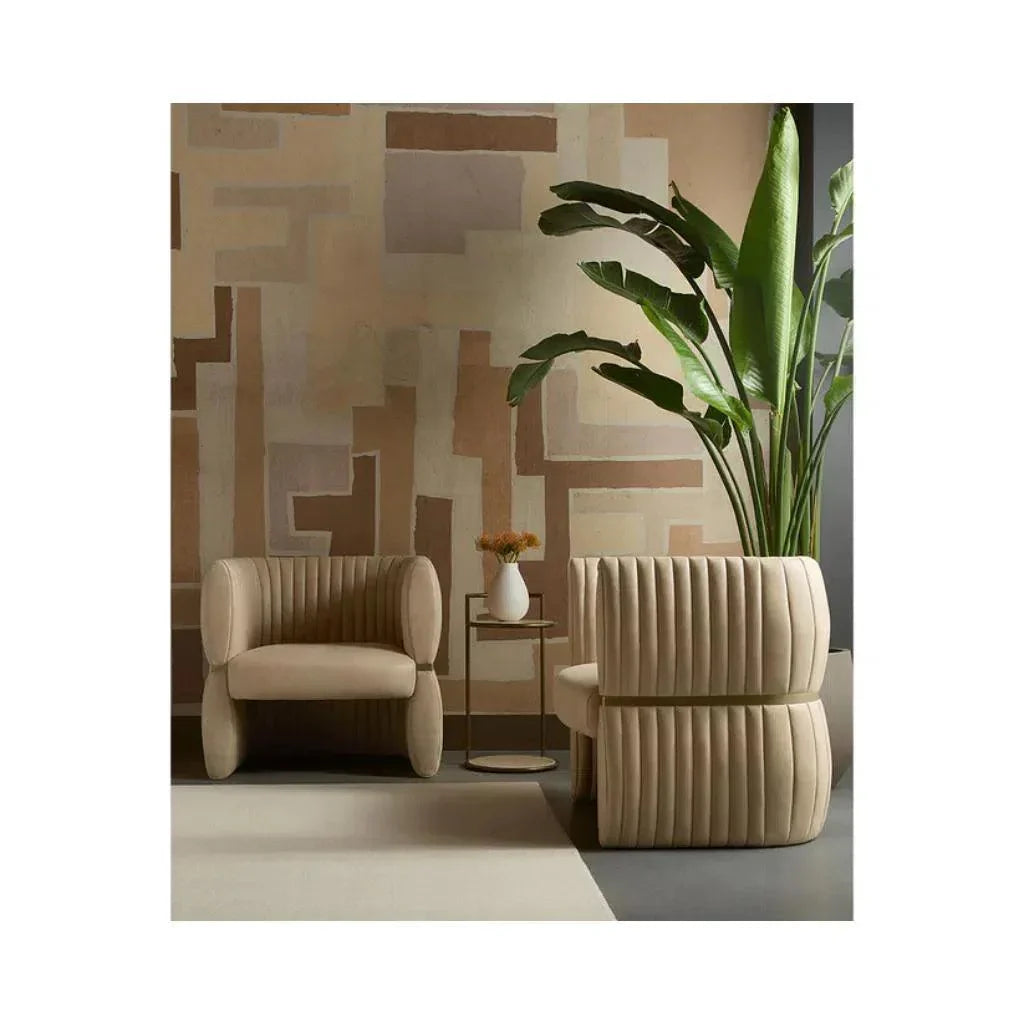 Tryor Leather Lounge Chair - LOOMLAN - SUNPAN - Club Chairs