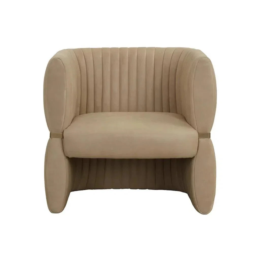 Tryor Leather Lounge Chair - LOOMLAN - SUNPAN - Club Chairs