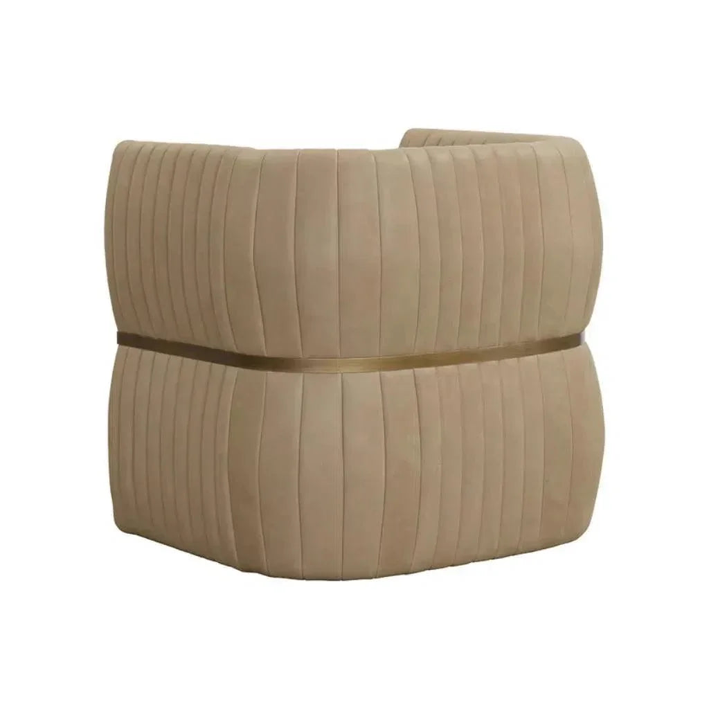 Tryor Leather Lounge Chair - LOOMLAN - SUNPAN - Club Chairs