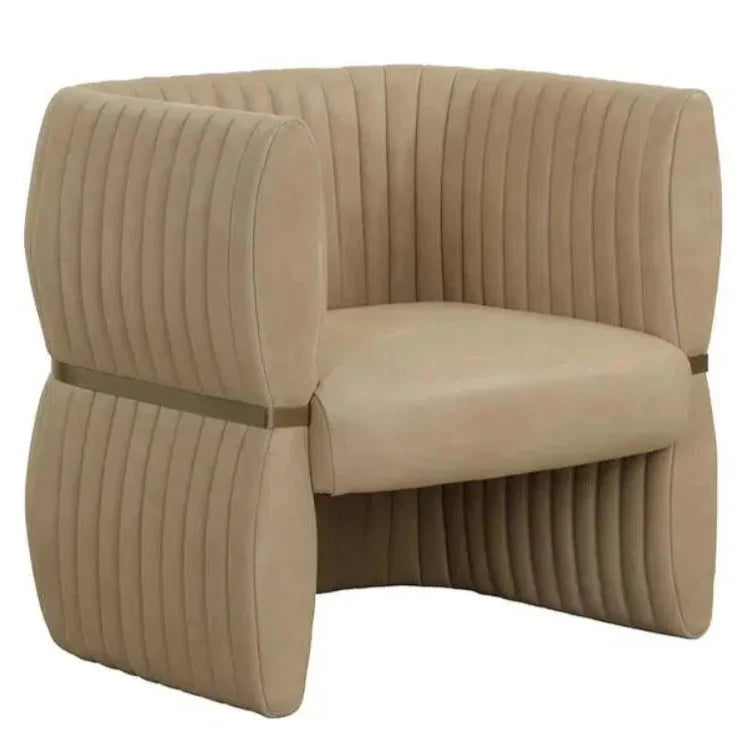 Tryor Leather Lounge Chair - LOOMLAN - SUNPAN - Club Chairs
