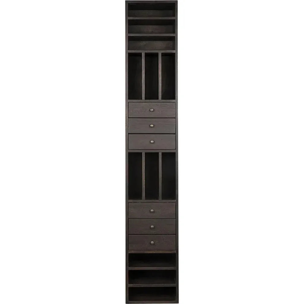 Tubula Bookcase, Ebony Walnut - LOOMLAN - Noir - Bookcases
