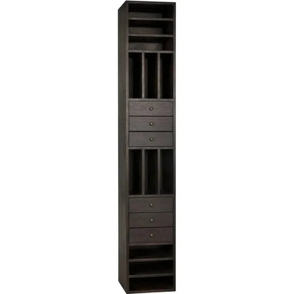 Tubula Bookcase, Ebony Walnut - LOOMLAN - Noir - Bookcases