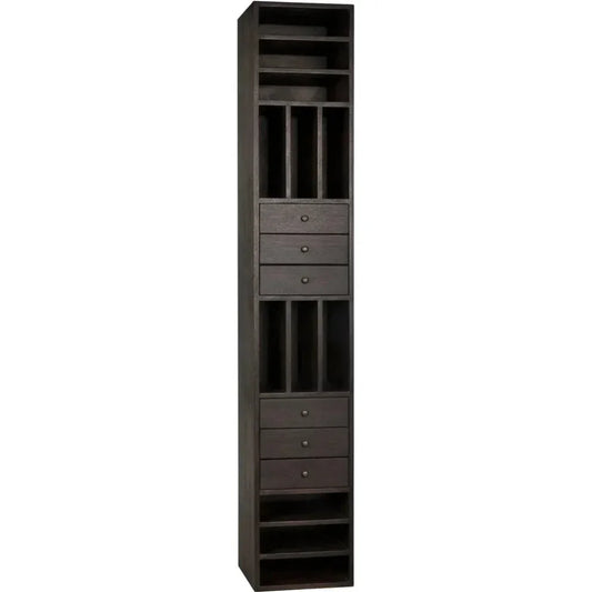 Tubula Bookcase, Ebony Walnut - LOOMLAN - Noir - Bookcases