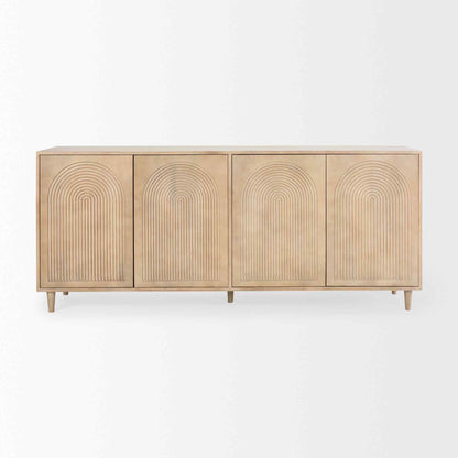 Tucker Four Doors Wood Sideboard