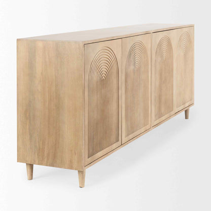 Tucker Four Doors Wood Sideboard