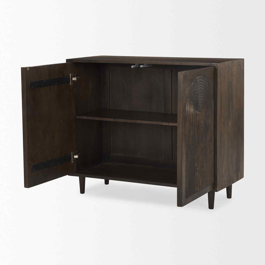 Tucker Two Doors Wood Cabinet