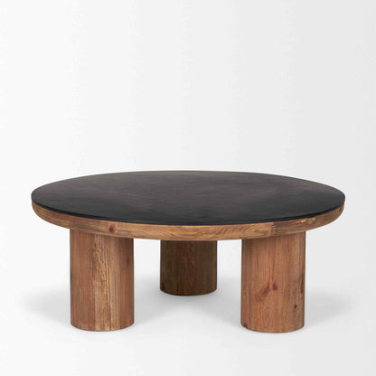 Tucson Natural Wooden Round Coffee Table