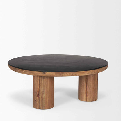 Tucson Natural Wooden Round Coffee Table