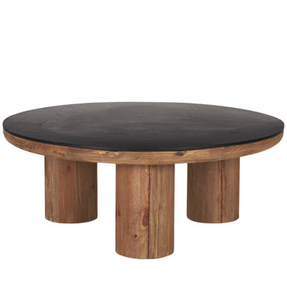 Tucson Natural Wooden Round Coffee Table