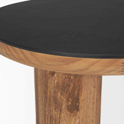 Tucson Natural Wooden Round Side Table