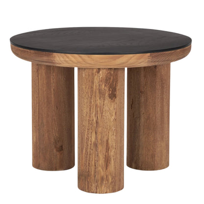 Tucson Natural Wooden Round Side Table