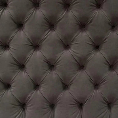 Tufted Grey Bed Frame with Wingback - LOOMLAN - Diamond Sofa - Beds