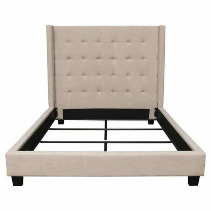 Tufted Wingback Low Profile Bed Frame - LOOMLAN - Diamond Sofa - Beds