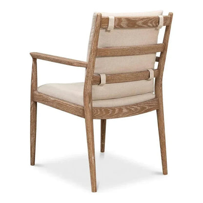 Tugen Cream Dining Armchair - LOOMLAN - Sarreid - Accent Chairs