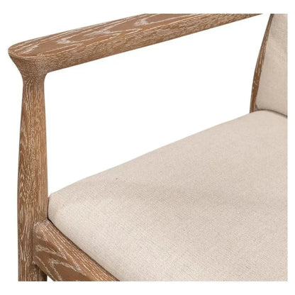 Tugen Cream Dining Armchair - LOOMLAN - Sarreid - Accent Chairs