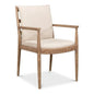 Tugen Cream Dining Armchair - LOOMLAN - Sarreid - Accent Chairs