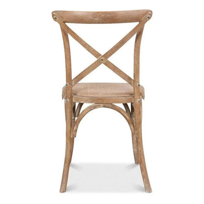 Tuileries Wood d Armless Dining Chair 2PC - LOOMLAN - Sarreid - Dining Chairs