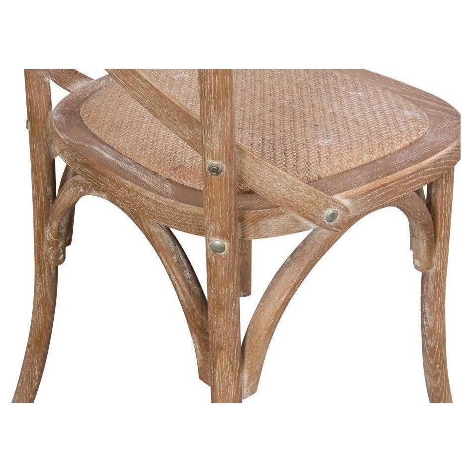 Tuileries Wood d Armless Dining Chair 2PC - LOOMLAN - Sarreid - Dining Chairs