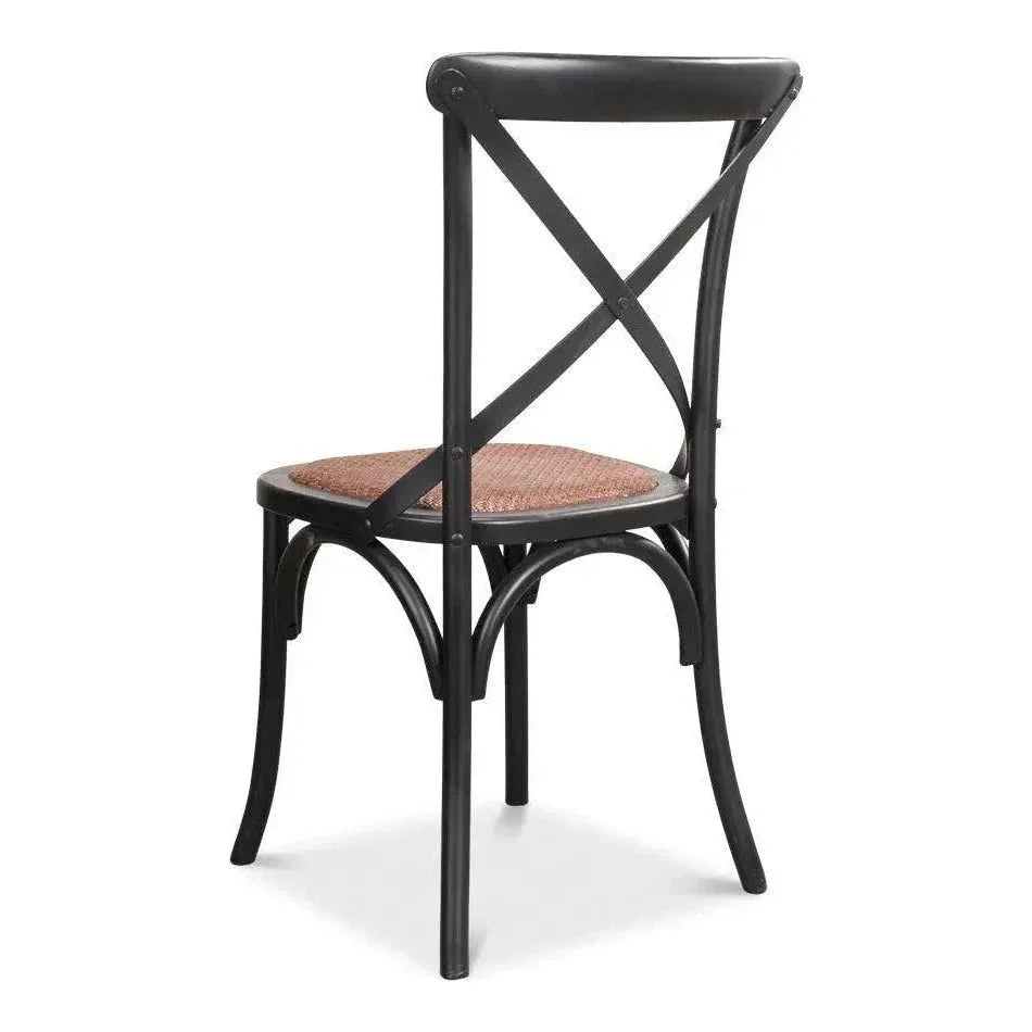 Tuileries Wood d Armless Dining Chair 2PC - LOOMLAN - Sarreid - Dining Chairs