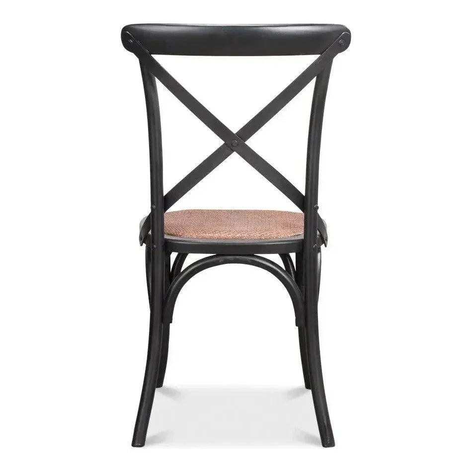 Tuileries Wood d Armless Dining Chair 2PC - LOOMLAN - Sarreid - Dining Chairs