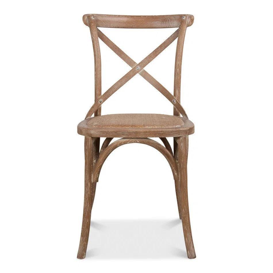 Tuileries Wood d Armless Dining Chair 2PC - LOOMLAN - Sarreid - Dining Chairs