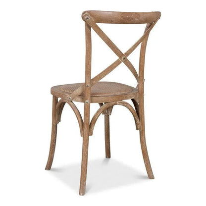Tuileries Wood d Armless Dining Chair 2PC - LOOMLAN - Sarreid - Dining Chairs