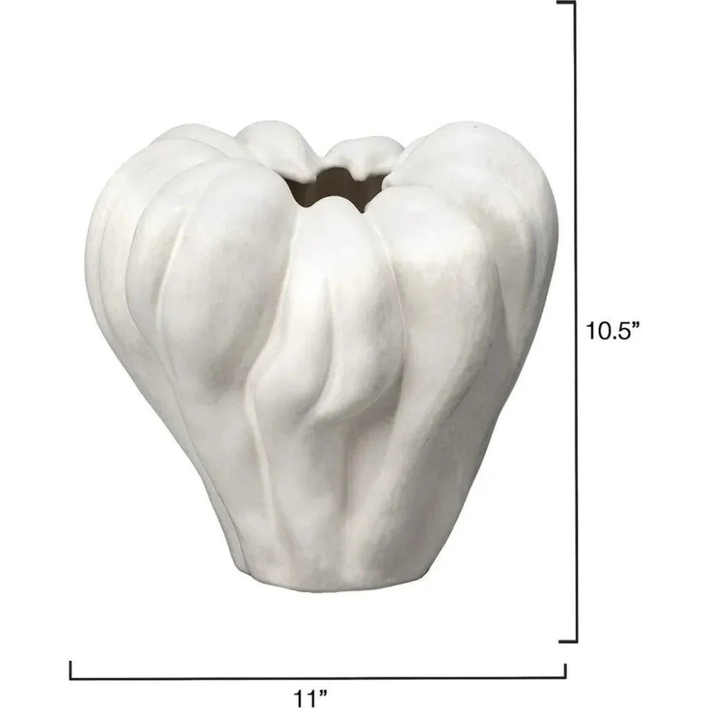 Tulip Ceramic Decorative Vase By Jamie Young - LOOMLAN - Jamie Young - Vases & Jars