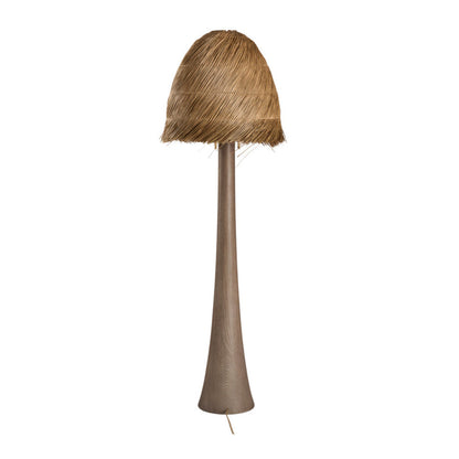 Tulum Sculptural Wood Base Floor Lamp-Floor Lamps-Wildwood-LOOMLAN