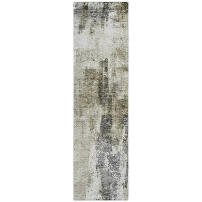 Tundra Brown Washable Indoor-Outdoor Rug-Outdoor Rugs-LOOMLAN Rugs-2'3" x 7'6"-LOOMLAN