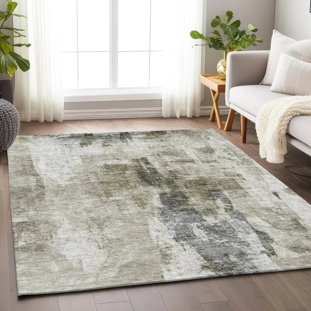 Tundra Brown Washable Indoor-Outdoor Rug-Outdoor Rugs-LOOMLAN Rugs-LOOMLAN