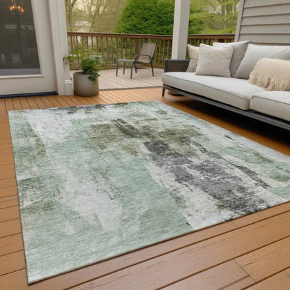 Tundra Green Washable Indoor-Outdoor Rug-Outdoor Rugs-LOOMLAN Rugs-LOOMLAN