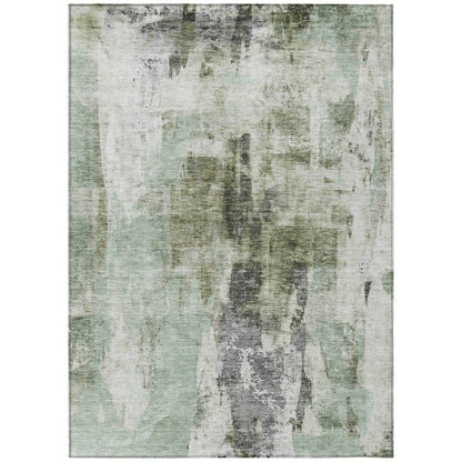 Tundra Green Washable Indoor-Outdoor Rug-Outdoor Rugs-LOOMLAN Rugs-2'6" x 3'10"-LOOMLAN