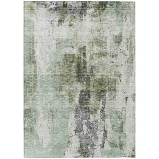Tundra Green Washable Indoor-Outdoor Rug-Outdoor Rugs-LOOMLAN Rugs-2'6" x 3'10"-LOOMLAN