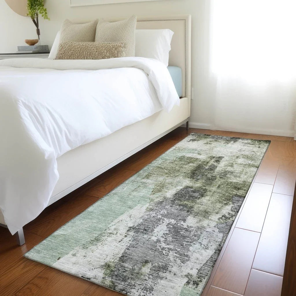 Tundra Green Washable Indoor-Outdoor Rug-Outdoor Rugs-LOOMLAN Rugs-LOOMLAN
