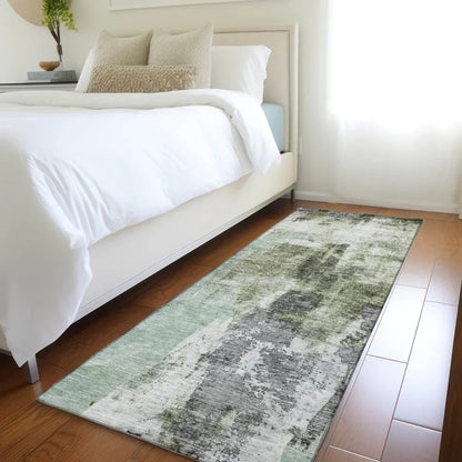 Tundra Green Washable Indoor-Outdoor Rug-Outdoor Rugs-LOOMLAN Rugs-LOOMLAN