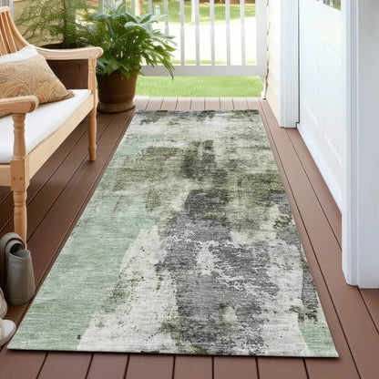 Tundra Green Washable Indoor-Outdoor Rug-Outdoor Rugs-LOOMLAN Rugs-LOOMLAN