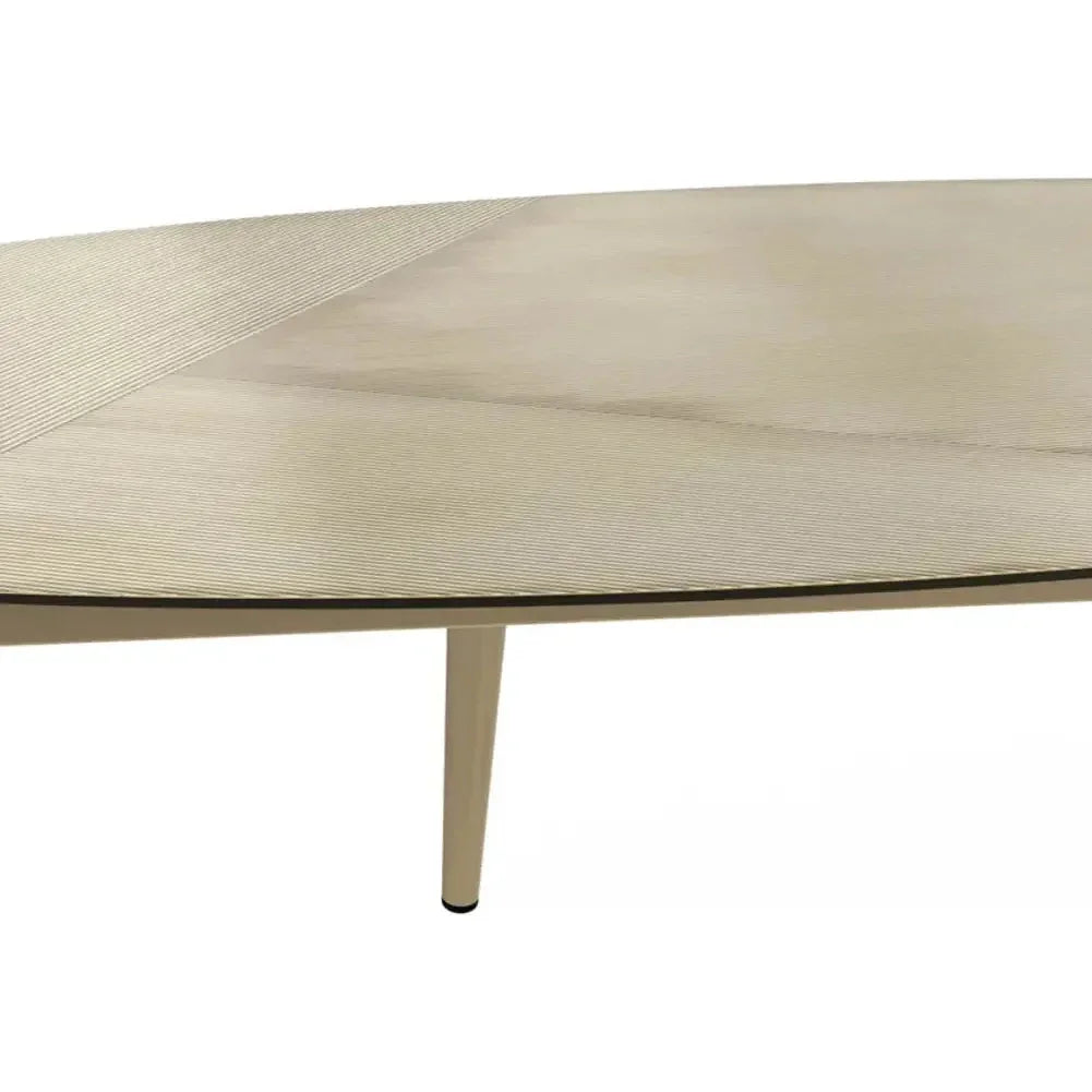 Tuner Iron Topped Oval Coffee Table - LOOMLAN - SUNPAN - Coffee Tables