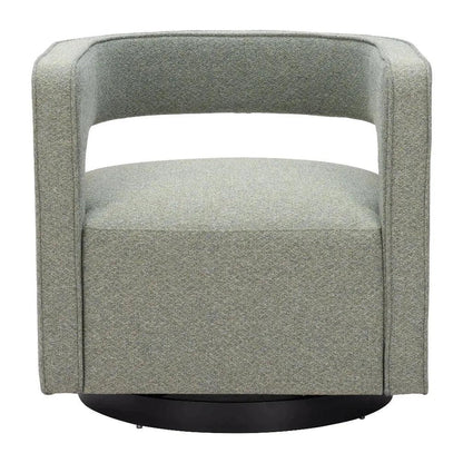 Turku Sage Green Swivel Arm Chair - LOOMLAN - Zuo Modern - Accent Chairs