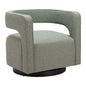 Turku Sage Green Swivel Arm Chair - LOOMLAN - Zuo Modern - Accent Chairs