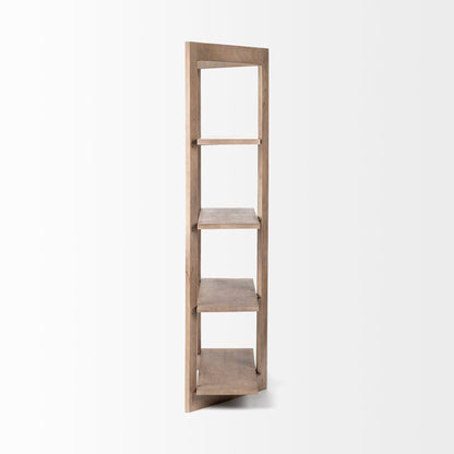 Turnbull Wooden Four Shelf Shelving Unit-Etageres-Mercana-LOOMLAN