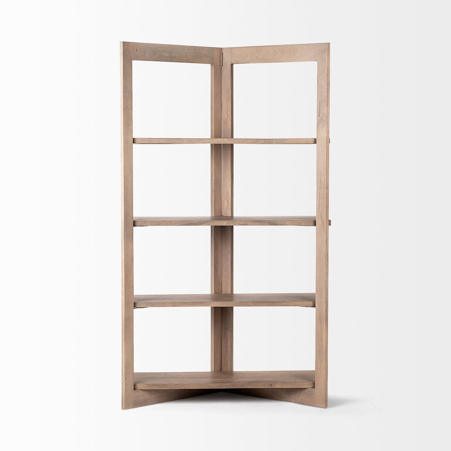 Turnbull Wooden Four Shelf Shelving Unit-Etageres-Mercana-LOOMLAN