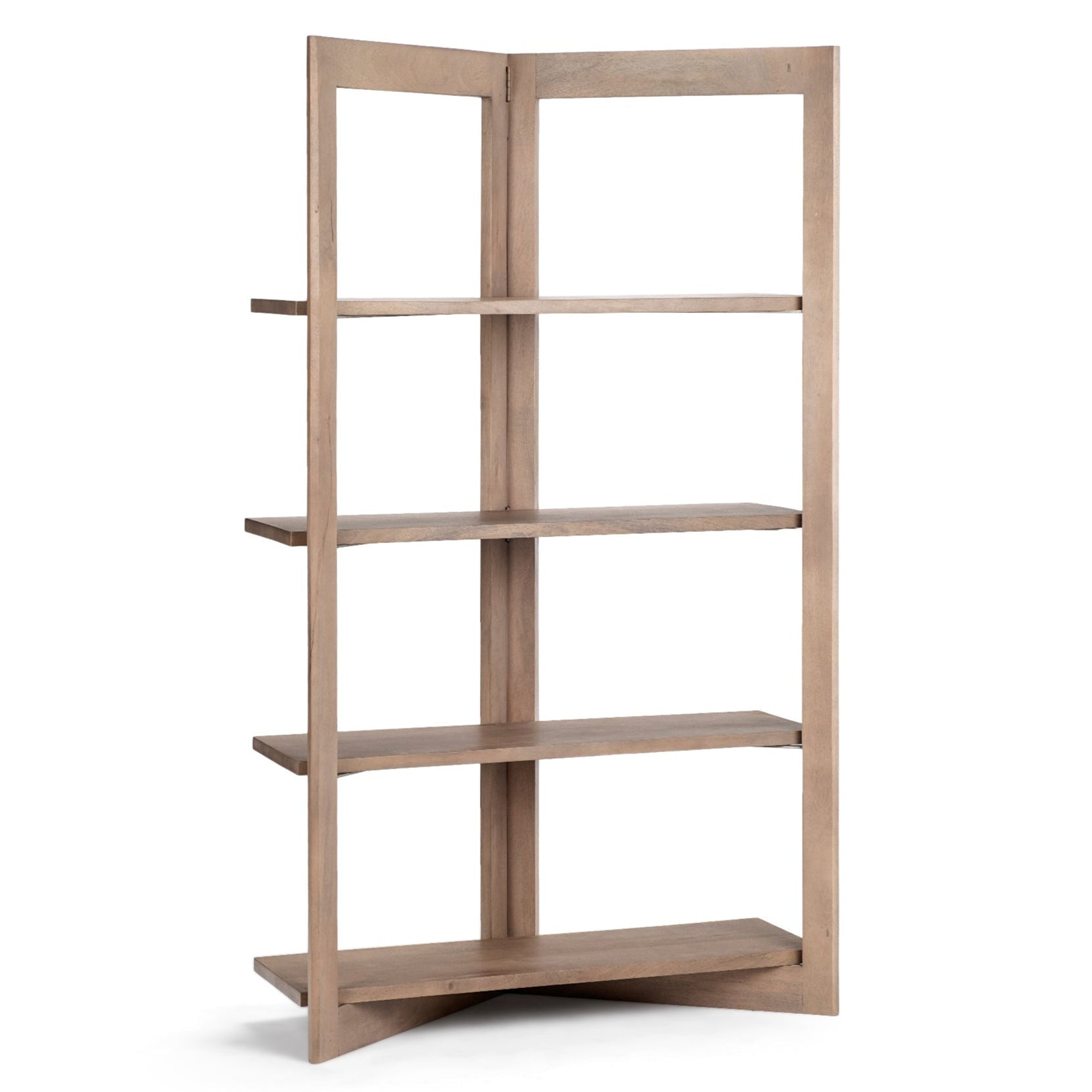 Turnbull Wooden Four Shelf Shelving Unit-Etageres-Mercana-LOOMLAN