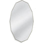 Turning Leaf Metal Silver Vertical Wall Mirror - LOOMLAN - Bassett Mirror - Wall Mirrors