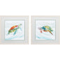 Turtle Tropics Blue Framed Wall Art 2PC