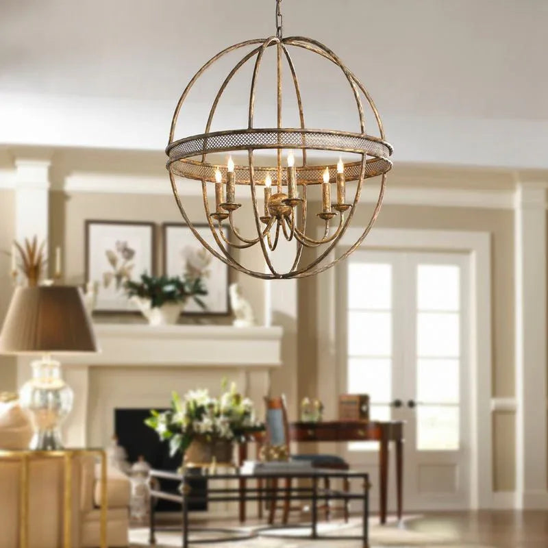 Tuscan Gold Italian Craftsmanship Chandelier - LOOMLAN - Chelsea House - Chandeliers
