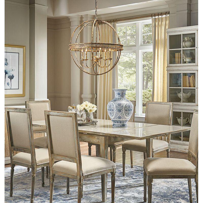 Tuscan Gold Italian Craftsmanship Chandelier - LOOMLAN - Chelsea House - Chandeliers