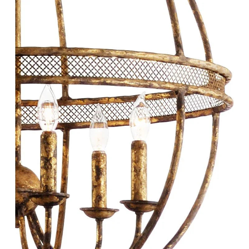 Tuscan Gold Italian Craftsmanship Chandelier - LOOMLAN - Chelsea House - Chandeliers