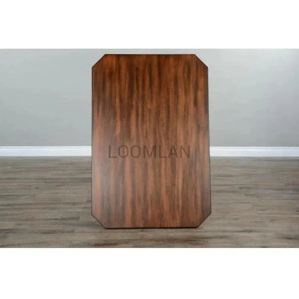 Tuscany Wooden Breakfast Nook Set With Storage Bench-Dining Table Sets-Sunny D-LOOMLAN