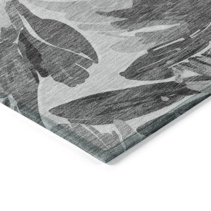 Twillith Gray Washable Indoor - Outdoor Rug - LOOMLAN - LOOMLAN Rugs - Outdoor Rugs